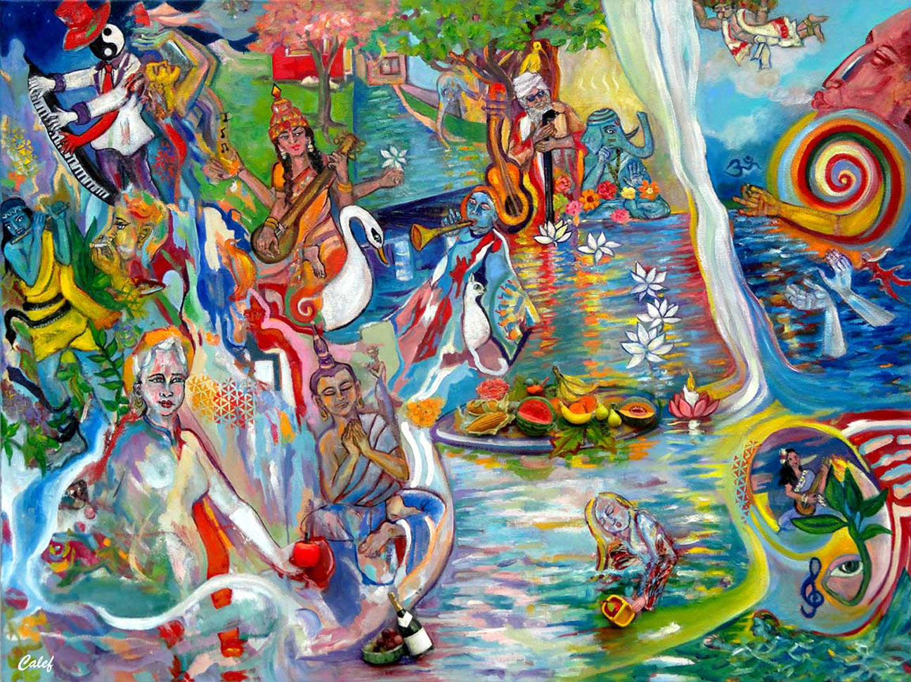 Dining With The Gods by Nancy Calef