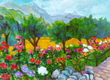 Sonoma Rose Garden by Nancy Calef