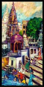 Bathing at the Ghats